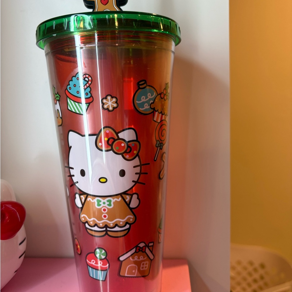 Hello Kitty Red and Green Tumbler